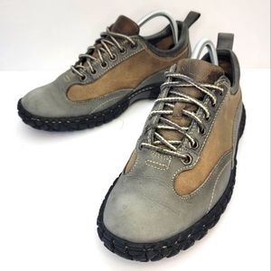 Børn casual oxford leather shoes men size 8 two tone green